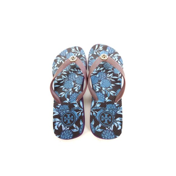 Tory Burch Flip Flops Jelly Flip Flops Raisin Womens  Size 9 - Picture 4 of 6
